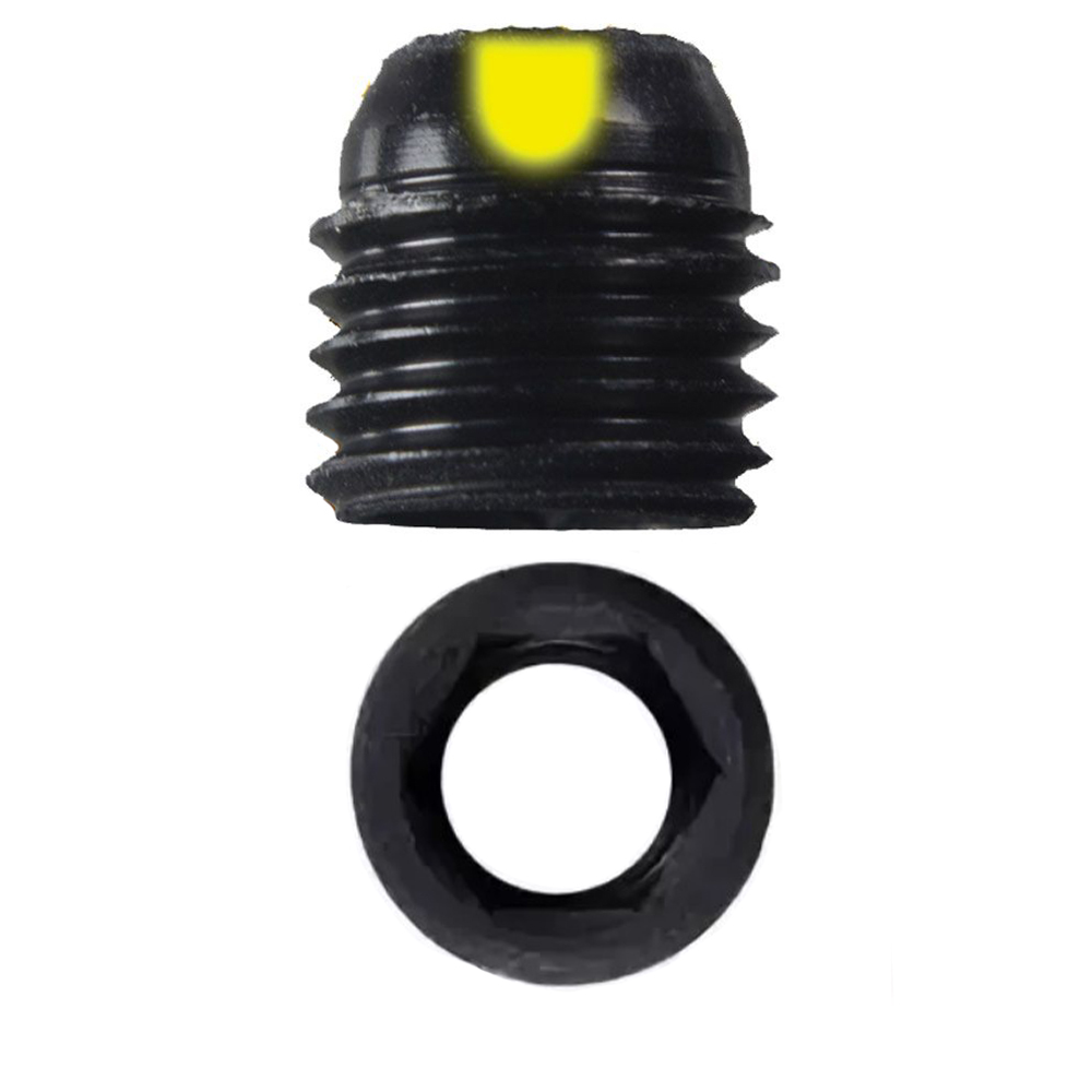 Вставка в пип-сайт с линзой, размер отверстия 1/8", номер 1 желтая метка