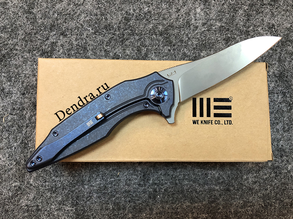 Нож складной  Bullit 806A, цвет синий, сталь CPM-S35VN, длина клинка 88,9 мм, рукоять титан, frame-l