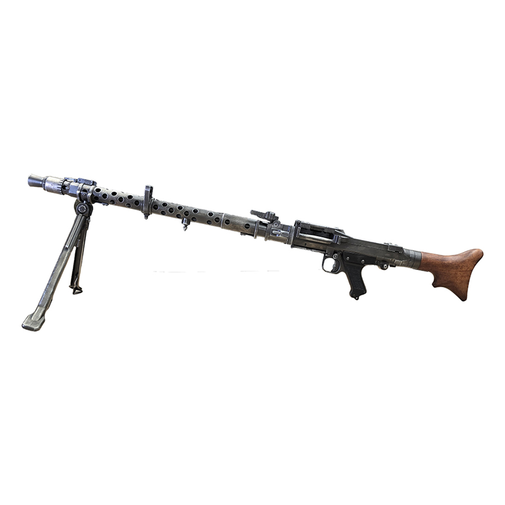 Пулемет MG 34 состаренный. Вторая мировая война с имитацией ударно-спускового механизма, сошки, мате