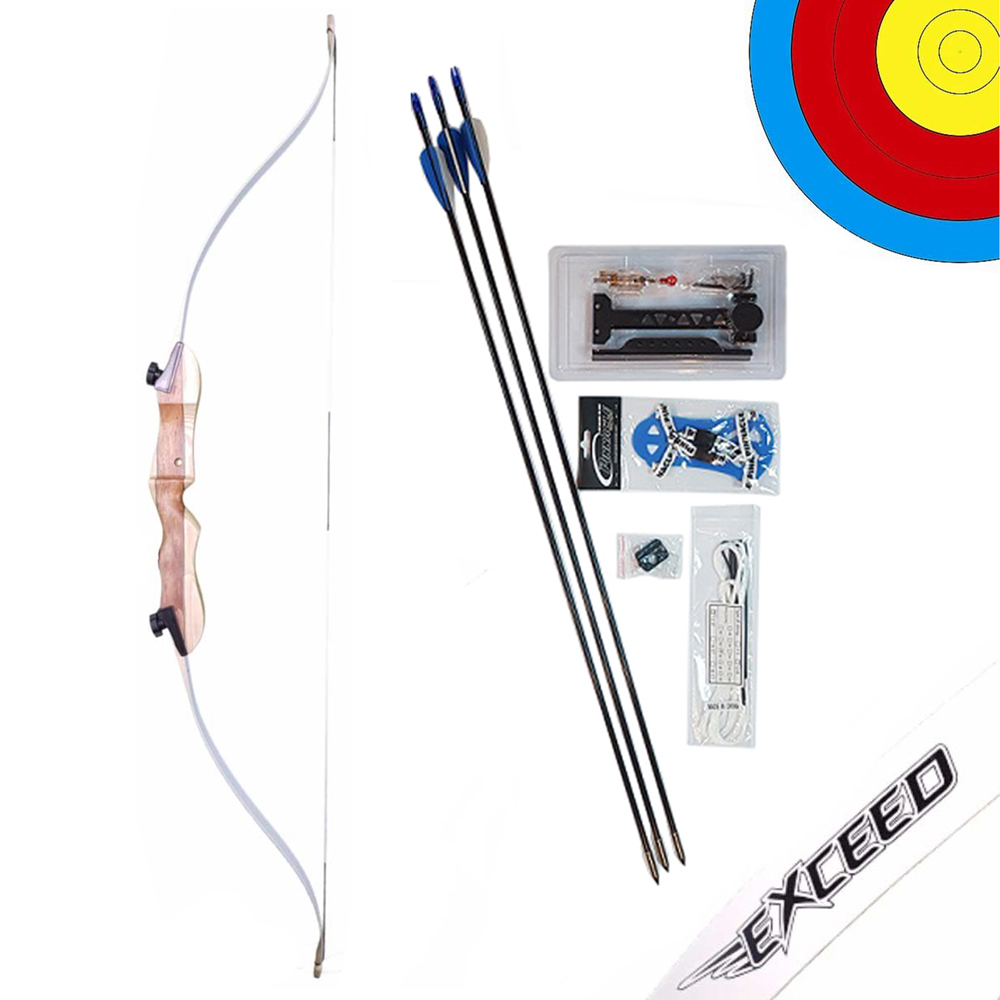 Лук классический Exceed, длина 68", сила 24 lbs, рукоять дерево длина 24", плечи дерево фом, правый,