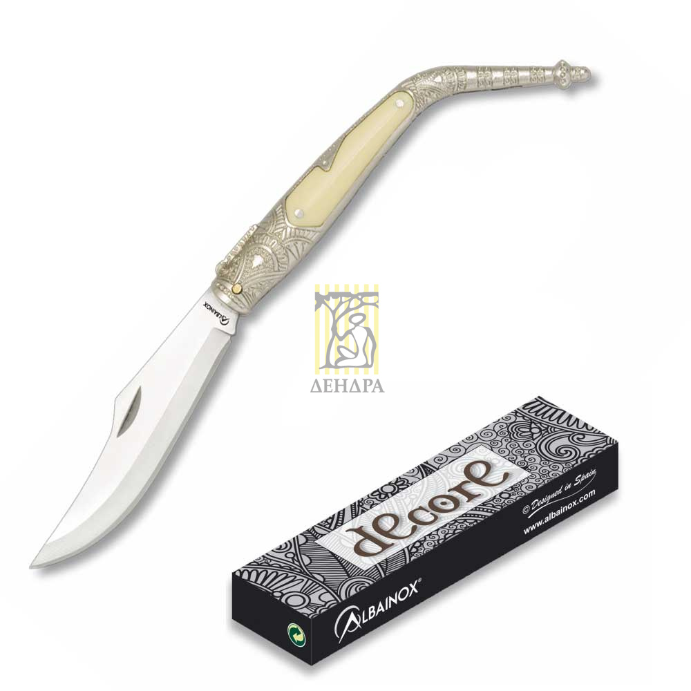 Нож складной наваха Albainox, длина клинка 8,3 см, материал клинка Stainless steel, рукоять Zamak пл