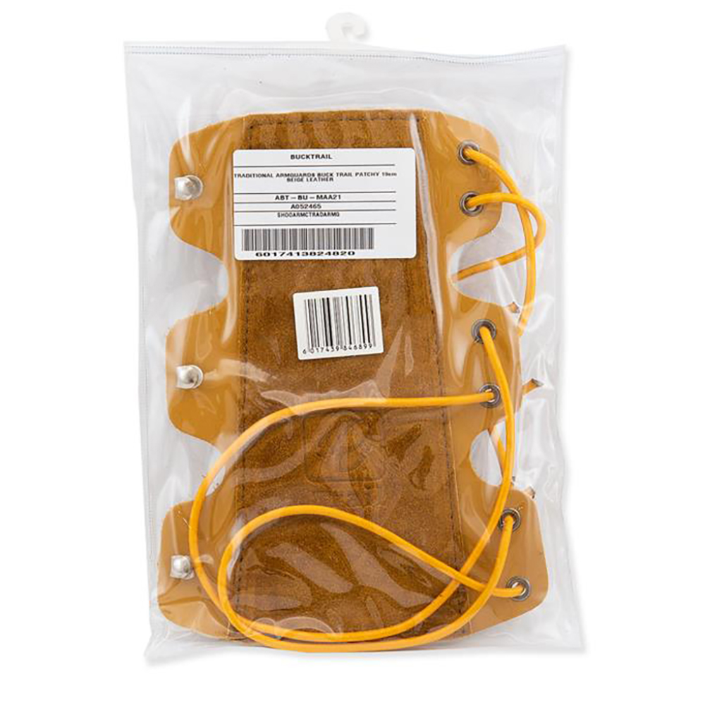 Защитная крага Buck Trail для стрельбы из лука, 19 см, материал кожа, цвет желтый