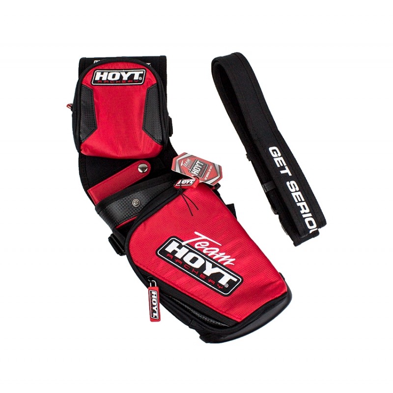 Кивер (колчан) для стрел Field Team, производитель Hoyt, многофункциональный, 4 трубки, цвет красный