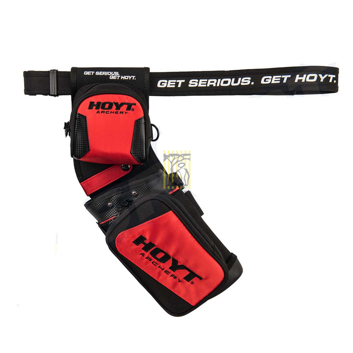 Кивер (колчан) для стрел Field Team, производитель Hoyt, многофункциональный, 4 трубки, цвет красный