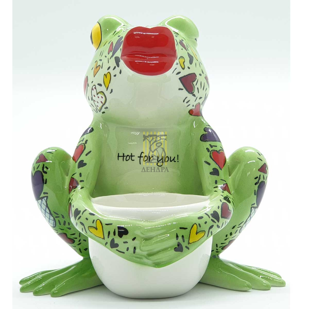 Лягушка с горшочком/керамика
