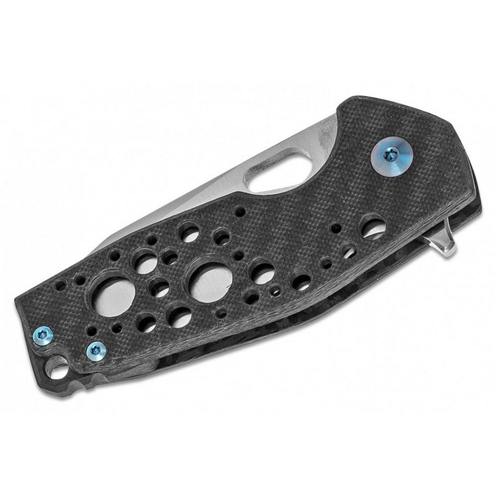 Нож складной карбон файбер, рукоять черная
