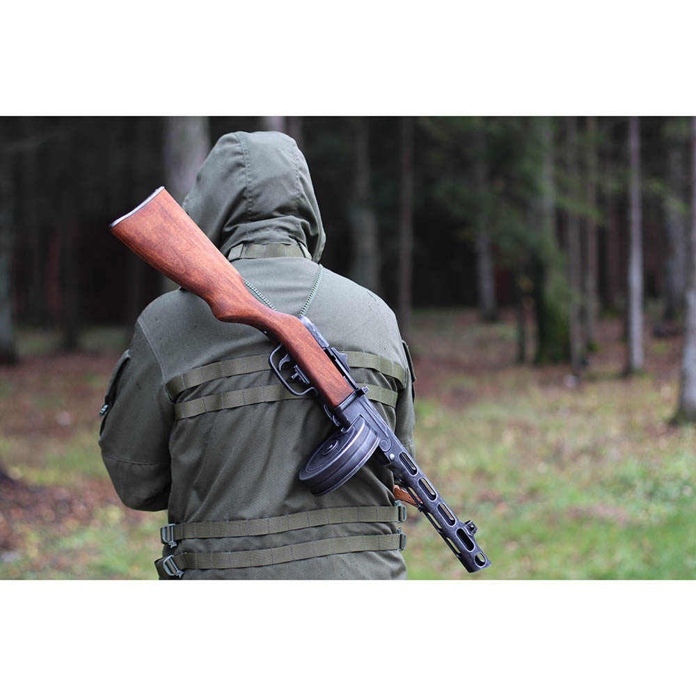 Пистолет-пулемёт Шпагина ППШ, патрон 7,62×25 мм, разработанный в СССР 1940 г. (2-ая Мировая Война) с