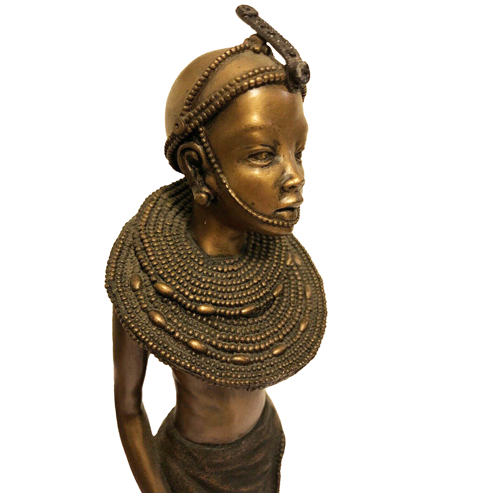 Фигурка Масаи-Нони,патина,полистоун