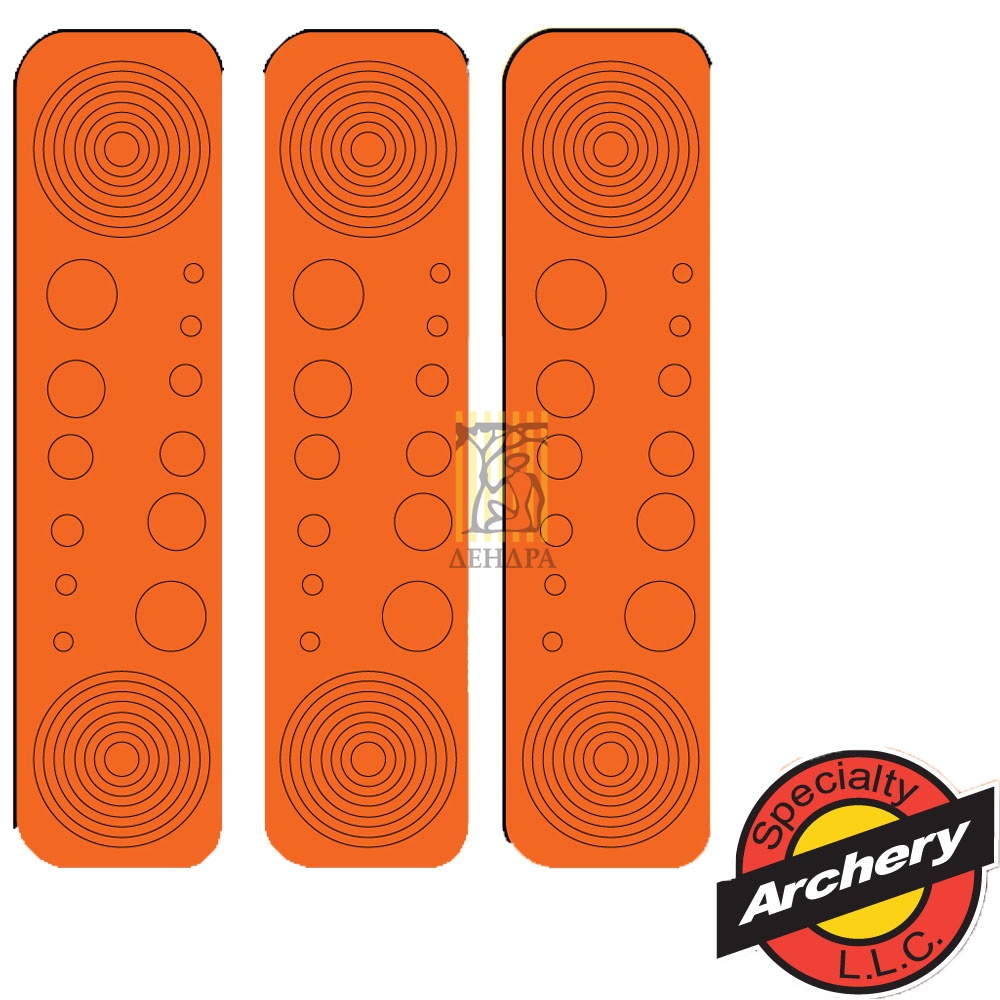 Наклейка на линзу (прицельные метки), цвет оранжевый