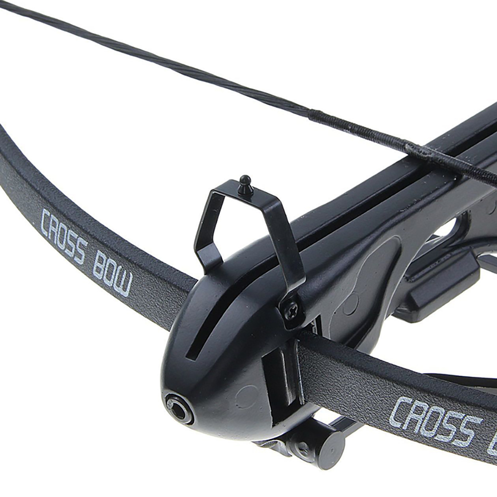 Арбалет рекурсивный силой 95Lbs, приклад и ствол алюминий, 2 алюминиевые стрелы, цвет черный