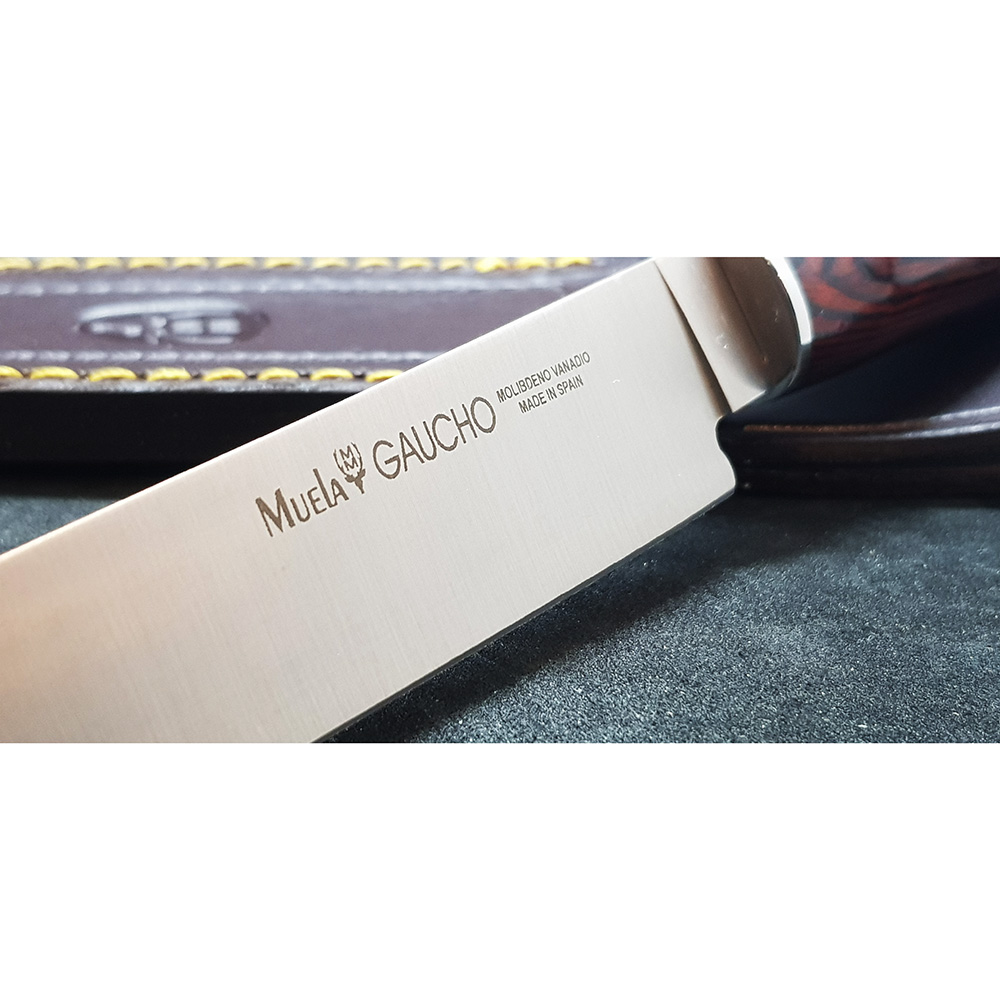 Нож "GAUCHO" с фикс клинком длиной 16 см, рукоять Pakka wood, ножны кожа
