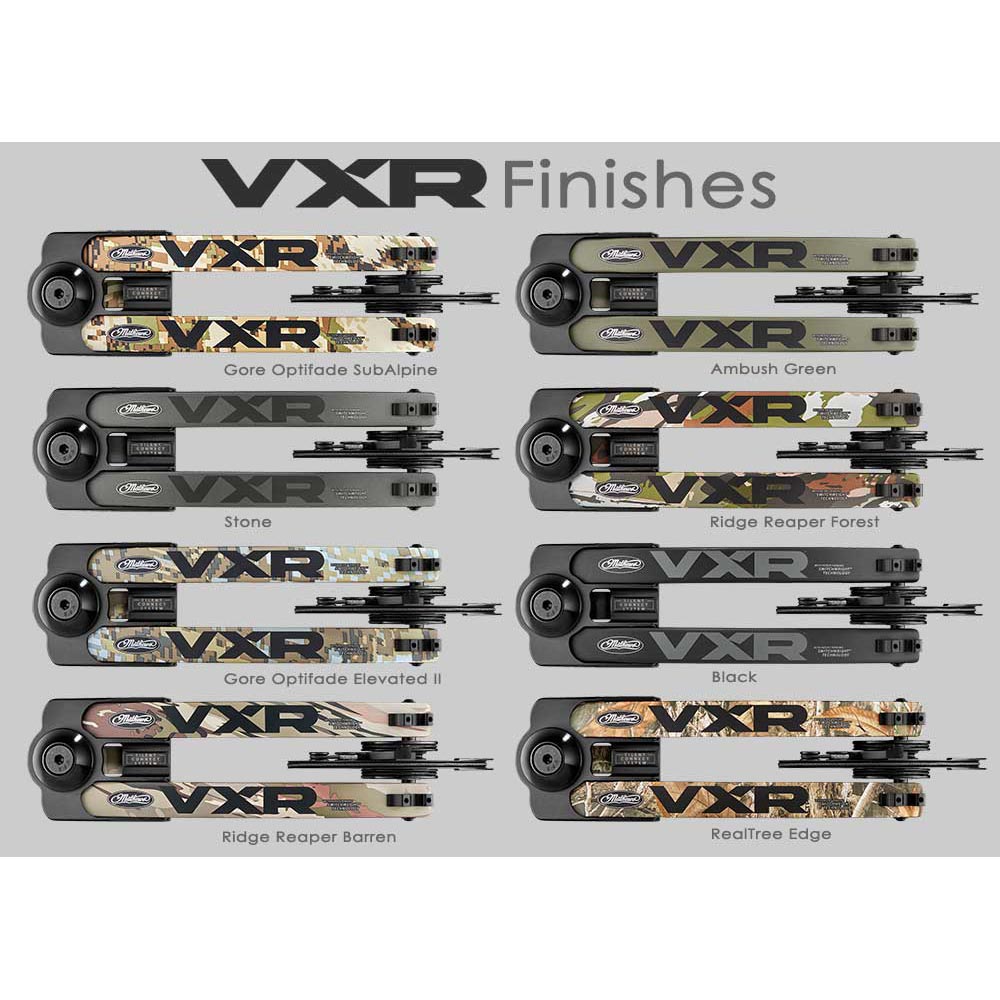 Лук блочный VXR315, начальная скорость 343 фут в сек, расстояние между осями 30", база 6", сила 60 l