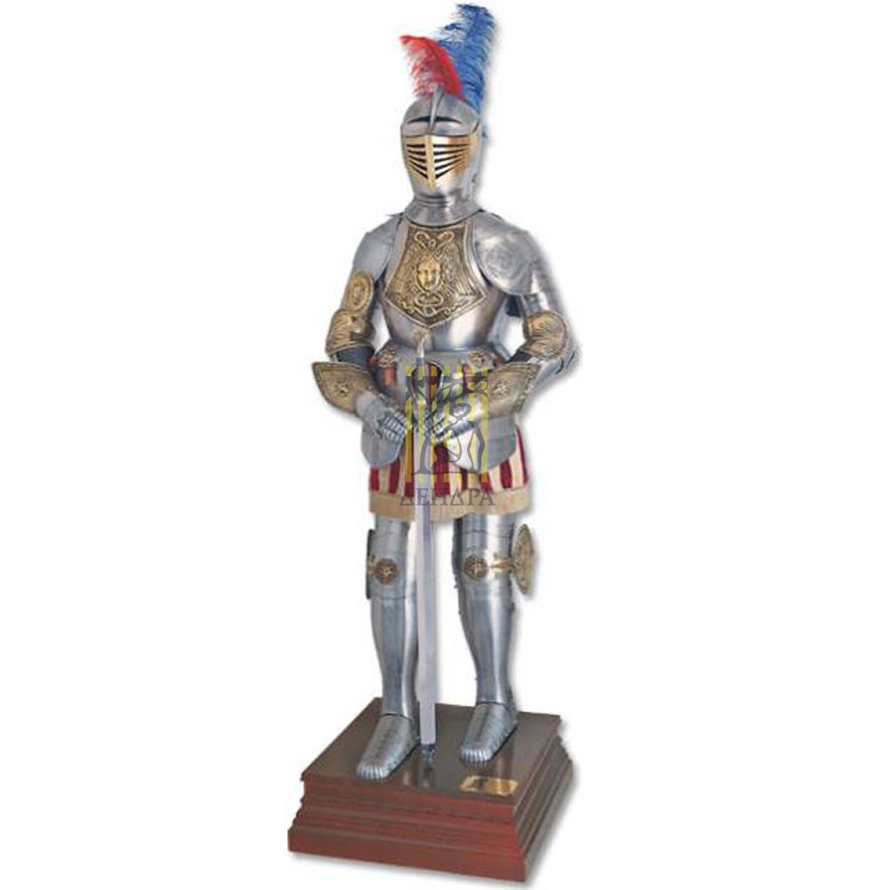 Доспехи рыцарские XVI века, никель, 190см