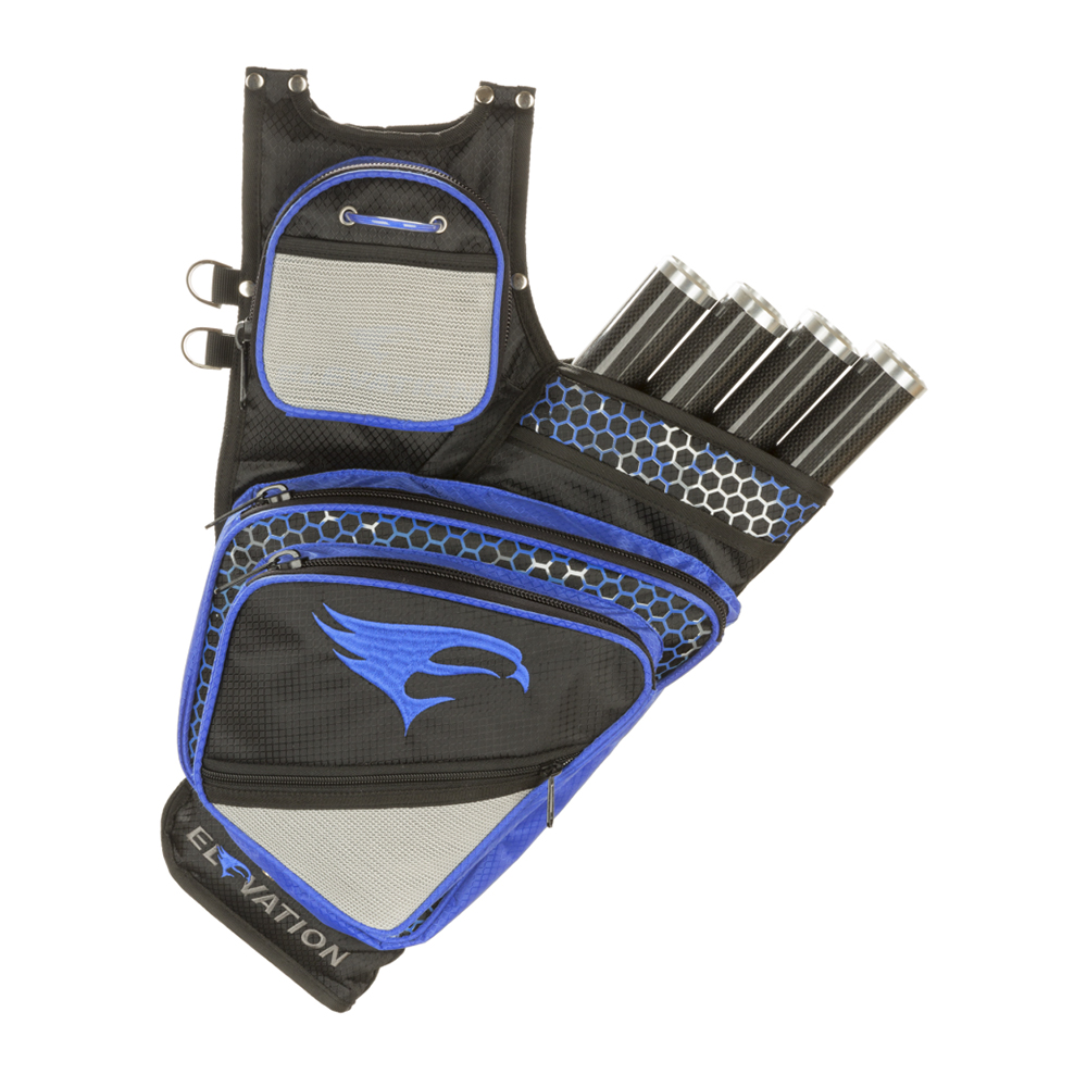 Кивер для стрел Adrenalin, на 4 стрелы, производитель Elevation, для правшей, цвет черный с синий