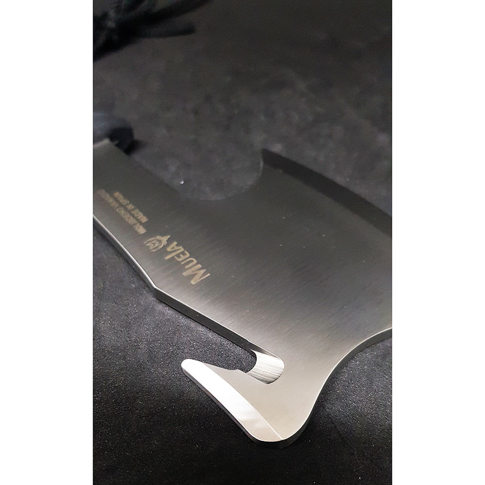 Топор туристический с крюком для снятия кожи, рукоять пластик, ножны кожа