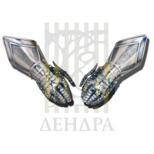 Перчатки рыцарские с гравировкой, никель