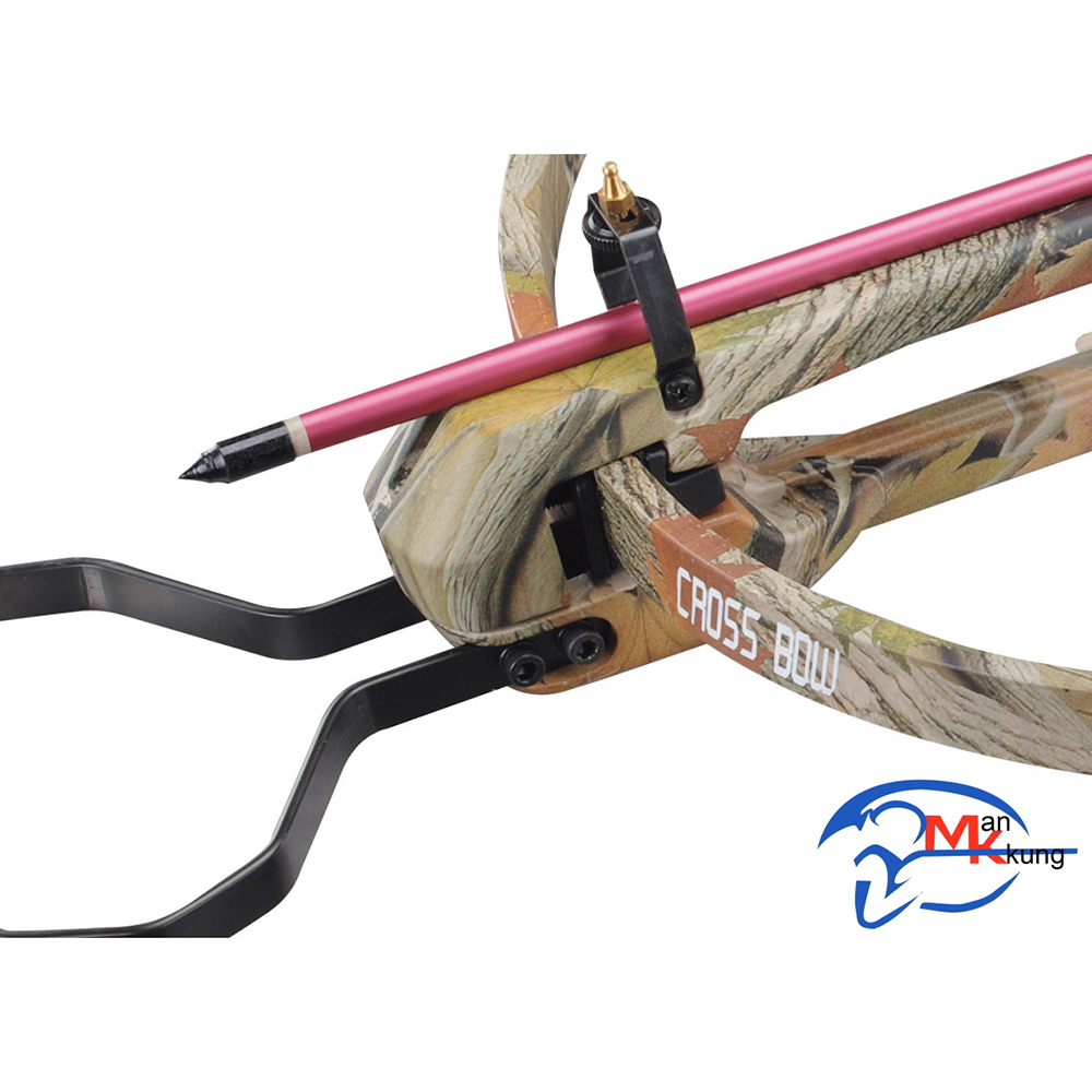 Арбалет винтовочного типа, ствол алюминий, приклад дерево, цвет камуфляж, 95Lbs