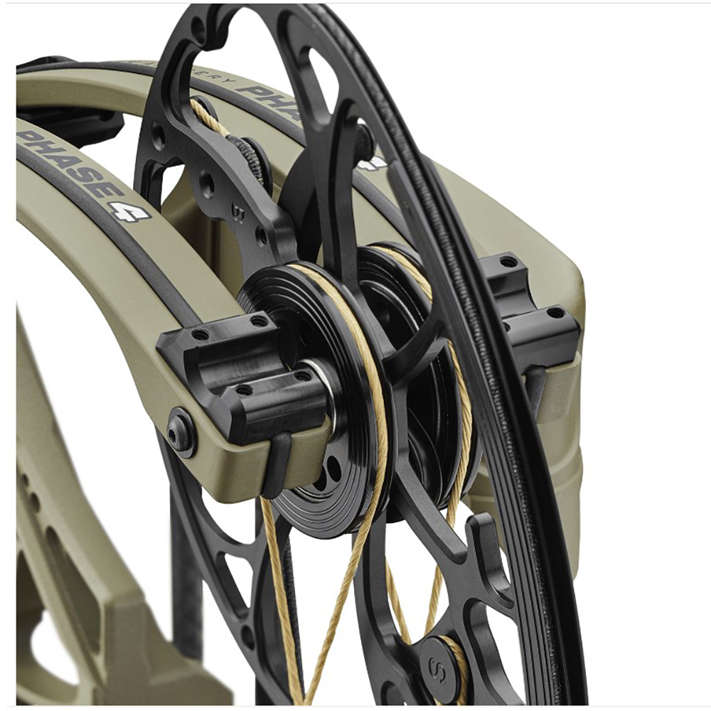 Лук блочный Mathews PHASE4 33", green ambush, скорость 336 ф/с, сила 60 fps, вес 2 кг, база 6,5", АТА 33", сброс 80/85%, растяжка 27- 31,5"