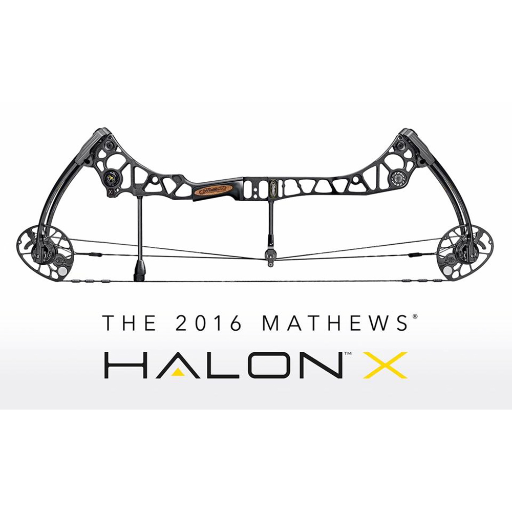 Лук блочный Halon X, начальная скорость 330 фут в сек, сила 60 lbs, для праворуких, длина натяжения