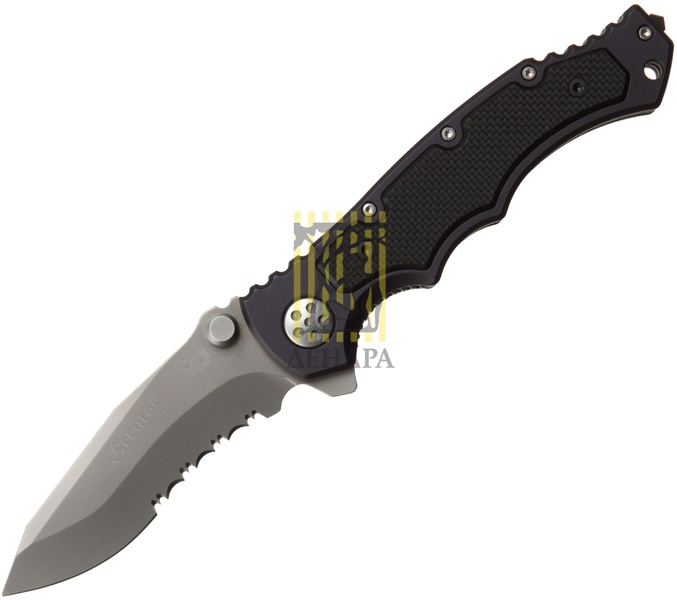 Нож SECUTOR складной, серрейтор, рукоять G-10