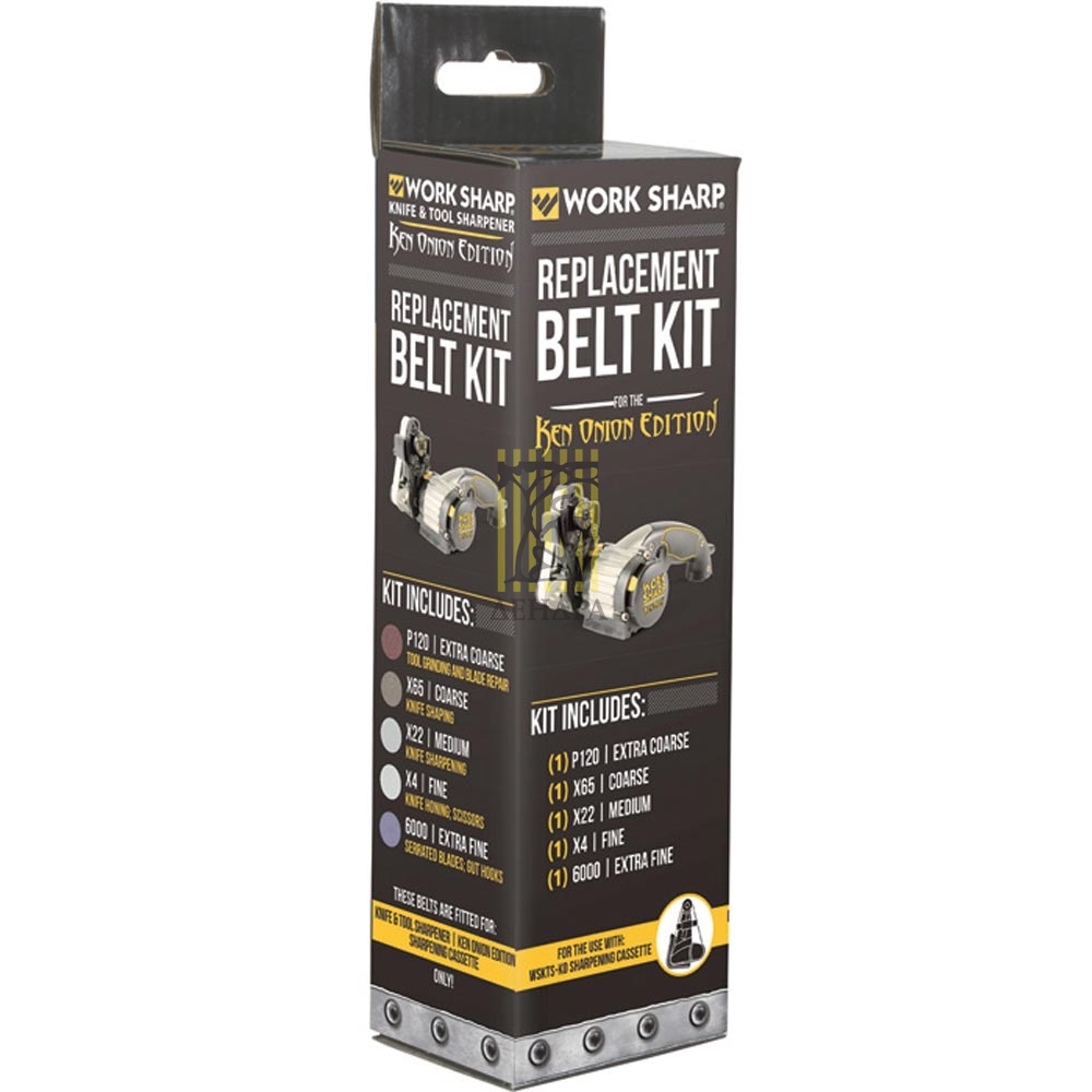 Набор ремней абразивных разной зернистости для электроточилки Work Sharp Knife & Tool Sharpener Ken