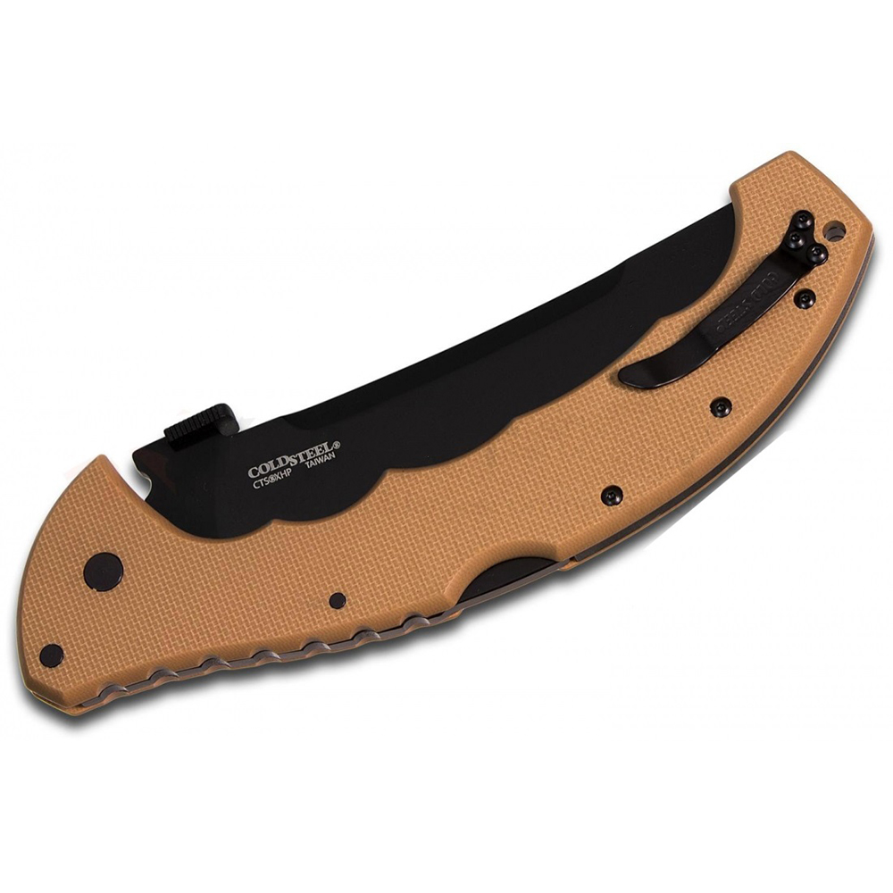 Нож "Talwar" складной, клинок классический 5,5", сталь AUS8A, рукоять G-10, светло-коричневая, клипс