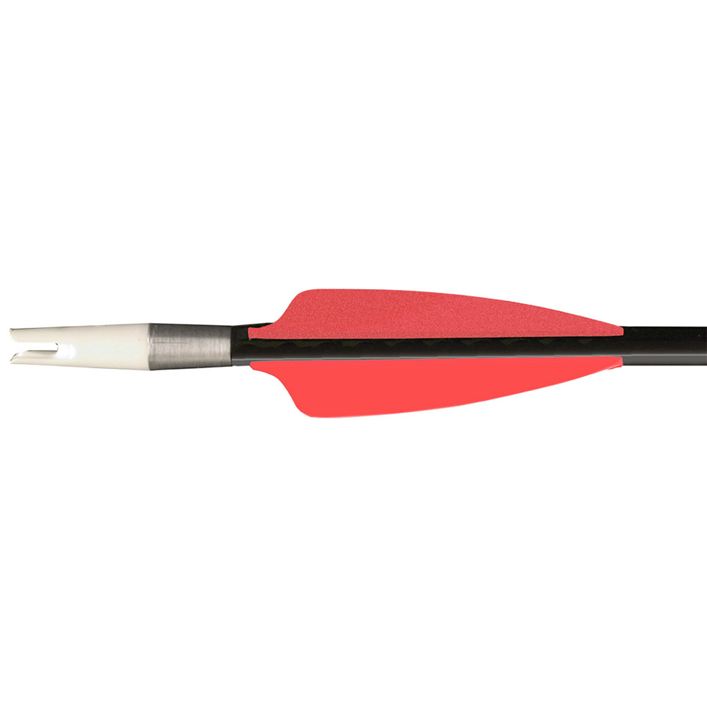 Оперение для стрел пластиковое, производитель Flex-Fletch, форма Shield, длина 1,87", цвет красный,