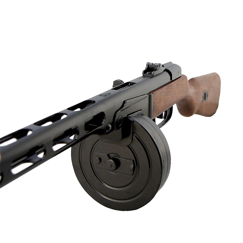 Пистолет-пулемёт Шпагина ППШ, патрон 7,62×25 мм, разработанный в СССР 1940 г. (2-ая Мировая Война)