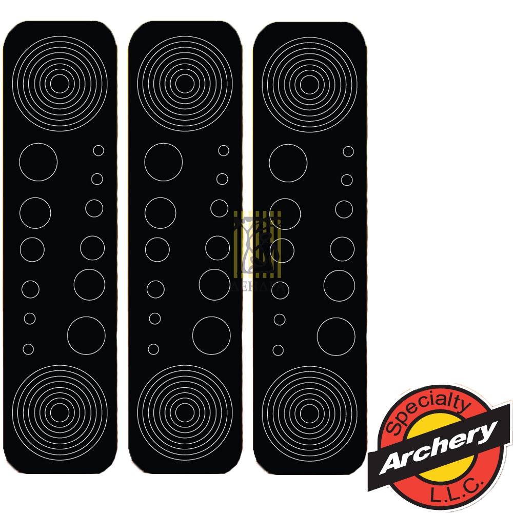 Наклейка на линзу (прицельные метки), цвет черный