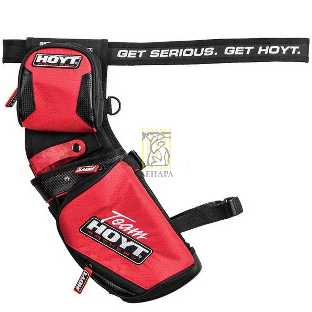 Кивер (колчан) для стрел Field Team, производитель Hoyt, многофункциональный, 4 трубки, цвет красный
