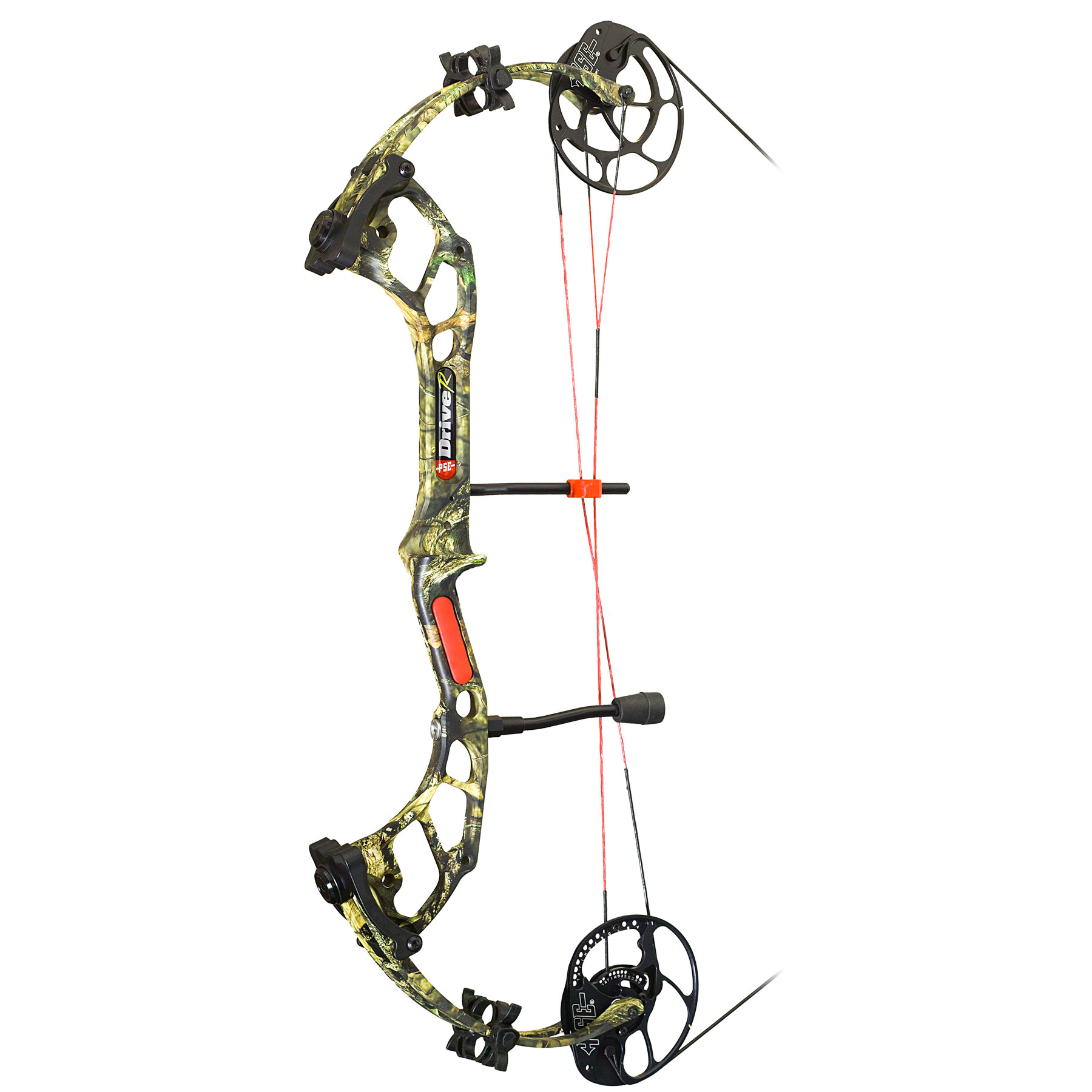 Лук блочный Drive R, начальная скорость 328 фут в сек, сила 60lbs, длина натяжения 29", блок DC, сбр