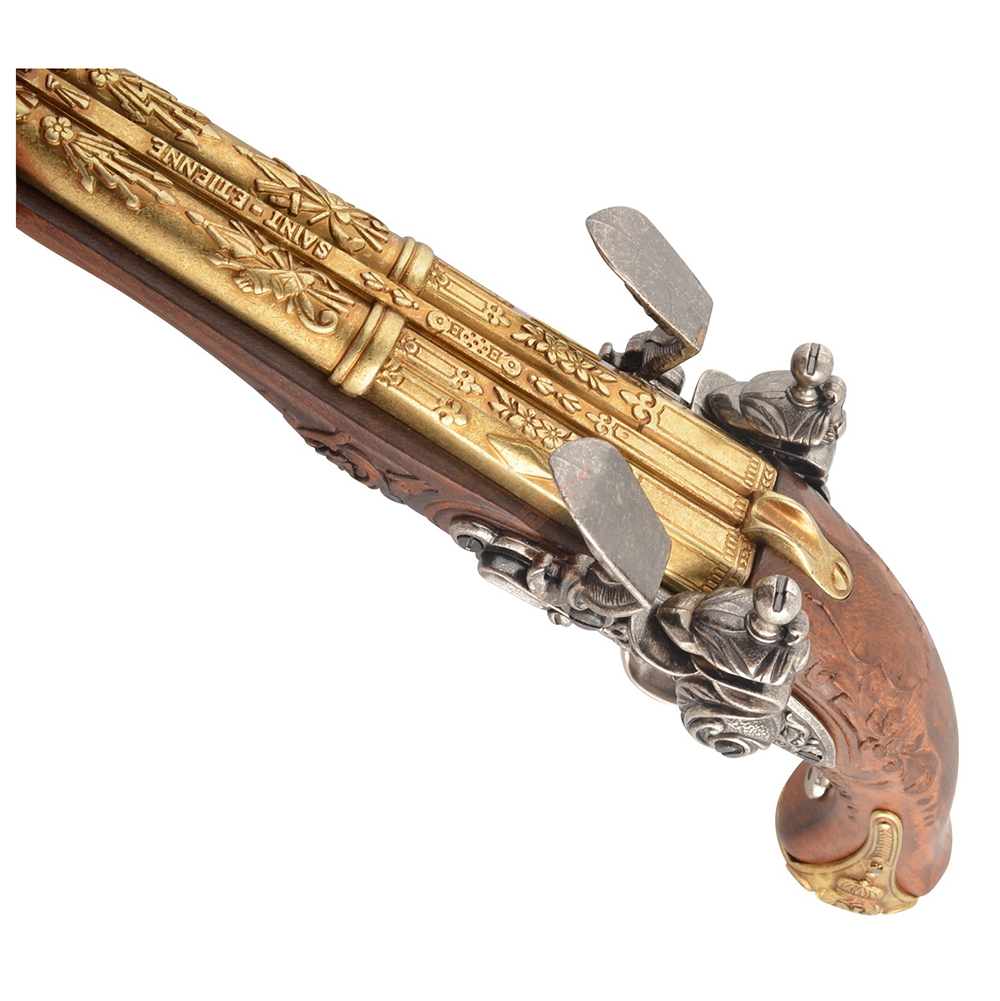 Пистолет 2-ствольн,изгот.в Сент-Этьене д/Наполеона1806