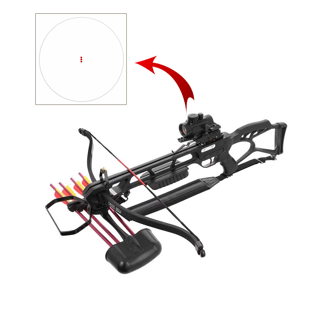 Арбалет рекурсивный Brandon, начальная скорость 250 фут/сек, размах плечей 25,75", длина натяжения 9