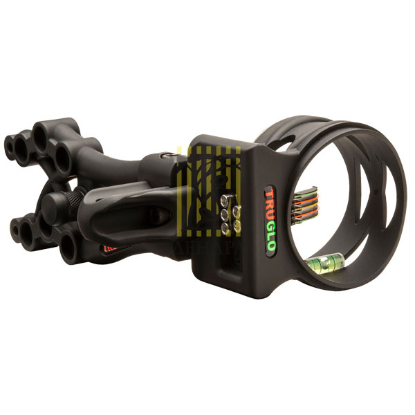 Прицел для лука блочного лука Carbon Xtreme, 5 пинов размер 0,019, уровень, подсветка, материал свер