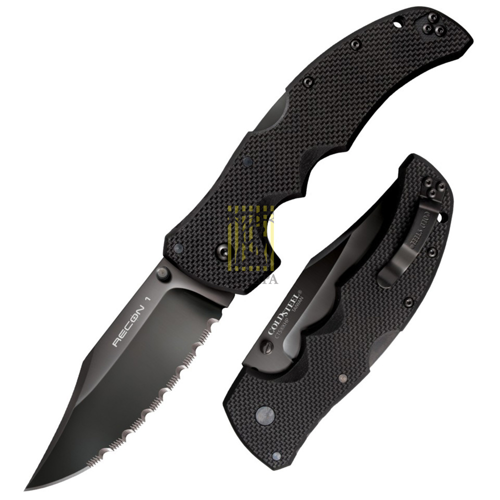 Нож "Recon 1" складной, клинок clip point, длина клинка 4", серрейтор, рукоять пластик G-10