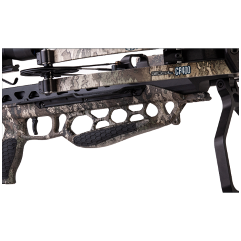 Блочный арбалет CENTER POINT CP400, технология HeliCoil, от оси до оси 10,5", (во взвед. состоянии 6"), скорость 123 м/с, 400 ф/с, ориг. натяжение 200 фунтов (90 кг), в полной комплектации