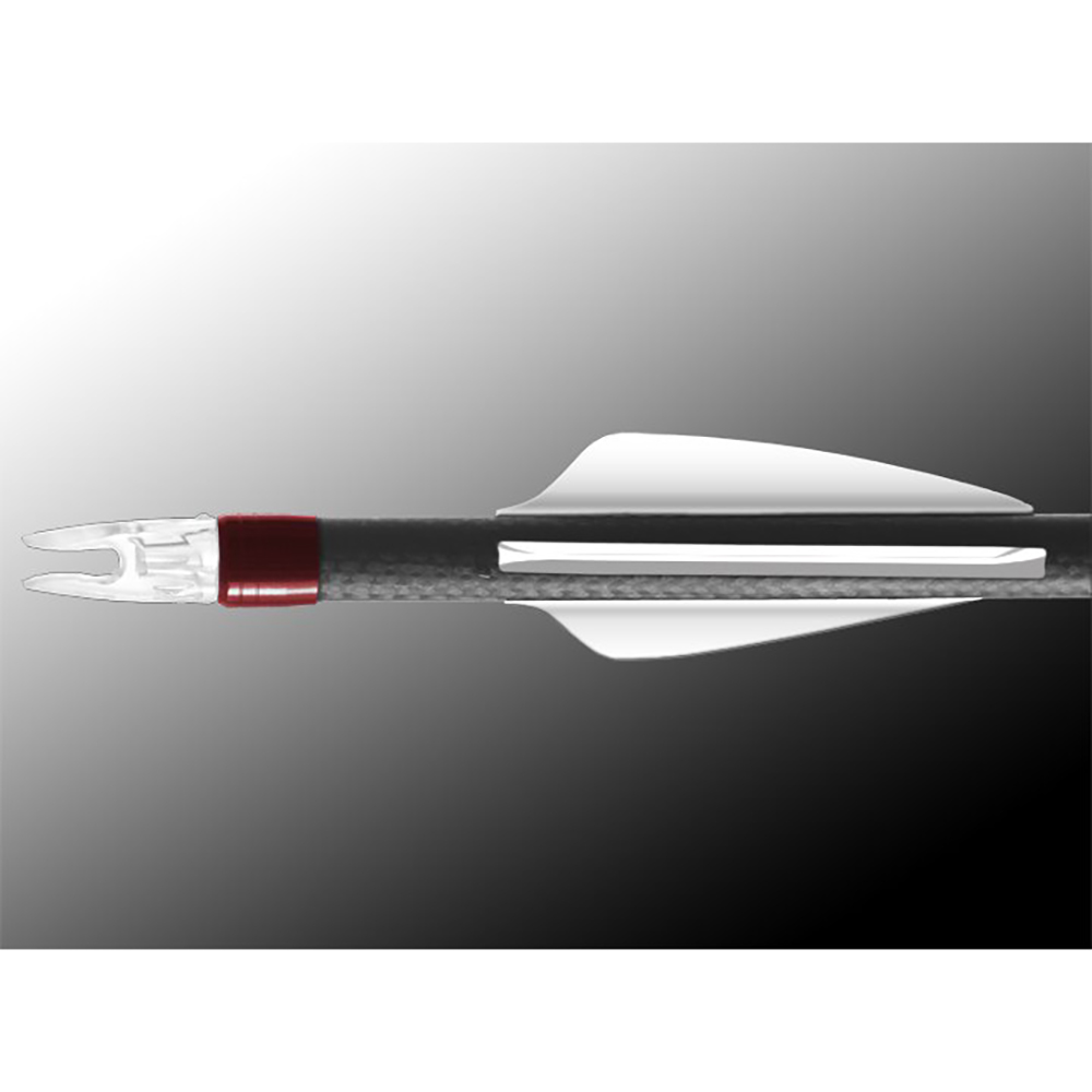 Оперение для стрел пластиковое, производитель Flex-Fletch, форма Shield, длина 1,87", цвет белый, 10