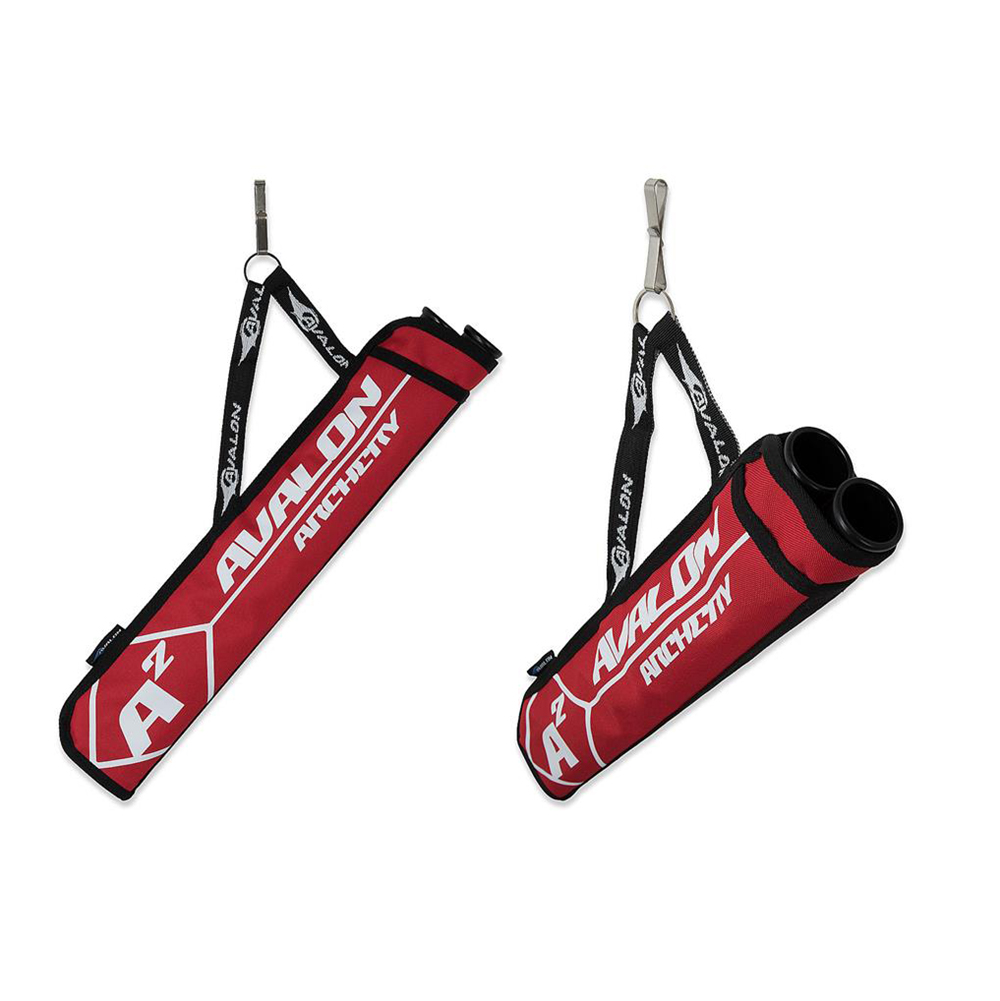 Кивер Tyro A2 для стрел, длина 46 см, 2 трубки, правый/левый, материал с алмазным плетением, цвет кр