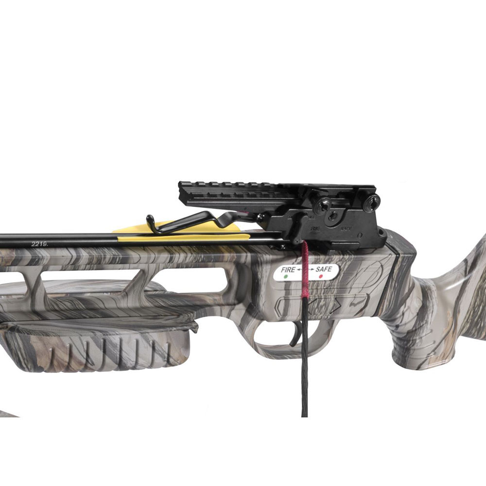Арбалет рекурсивный 95Lbs пласт.корпус, камуфляж с комплектом аксессуаров: кивер на 4 стрелы, 4 стре