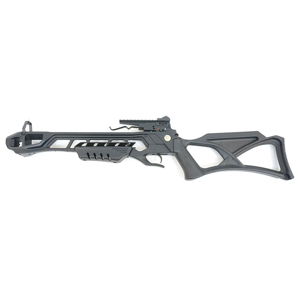 Арбалет рекурсивный силой 95 Lbs, цвет черный,  стрингер для установки тетивы, воск, 2 стрелы. 