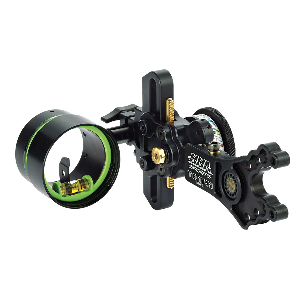 Прицел охотничий для блочного лука Tetra Max с микронастройками, диаметр скопа 35 мм, пин .010, длин