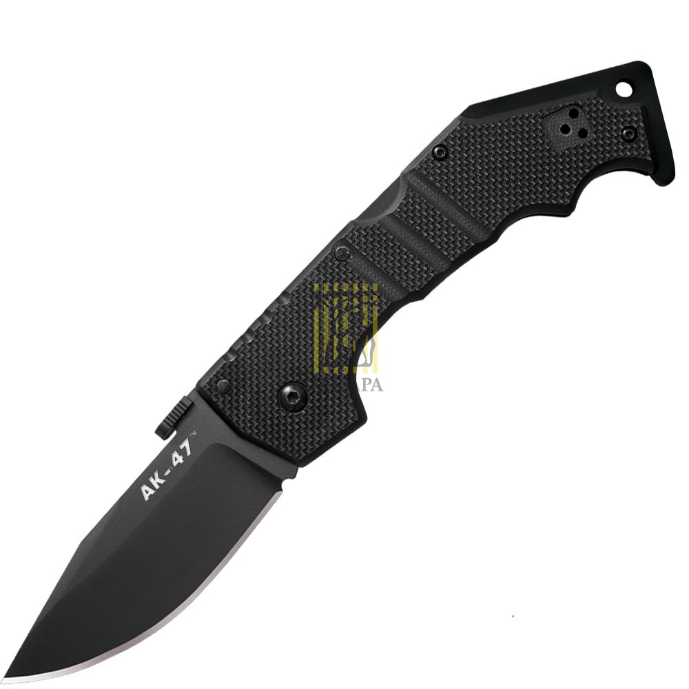 Нож "АК-47" складной, сталь AUS 8A, тефлоновое покрытие, рукоять пластик G10, клипса