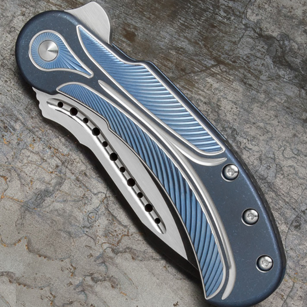 Нож складной Field Marshall, сталь CPM-S35VN,  длина клинка 4", сатиновое покрытие, 2 тона, рукоять