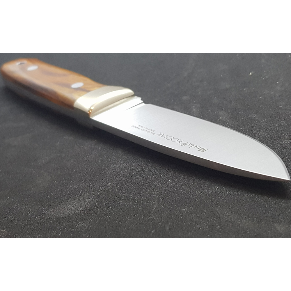 Нож "KODIAK" с фикс клинком длиной 10 см, рукоять красное дерево кокоболо, ножны кожа