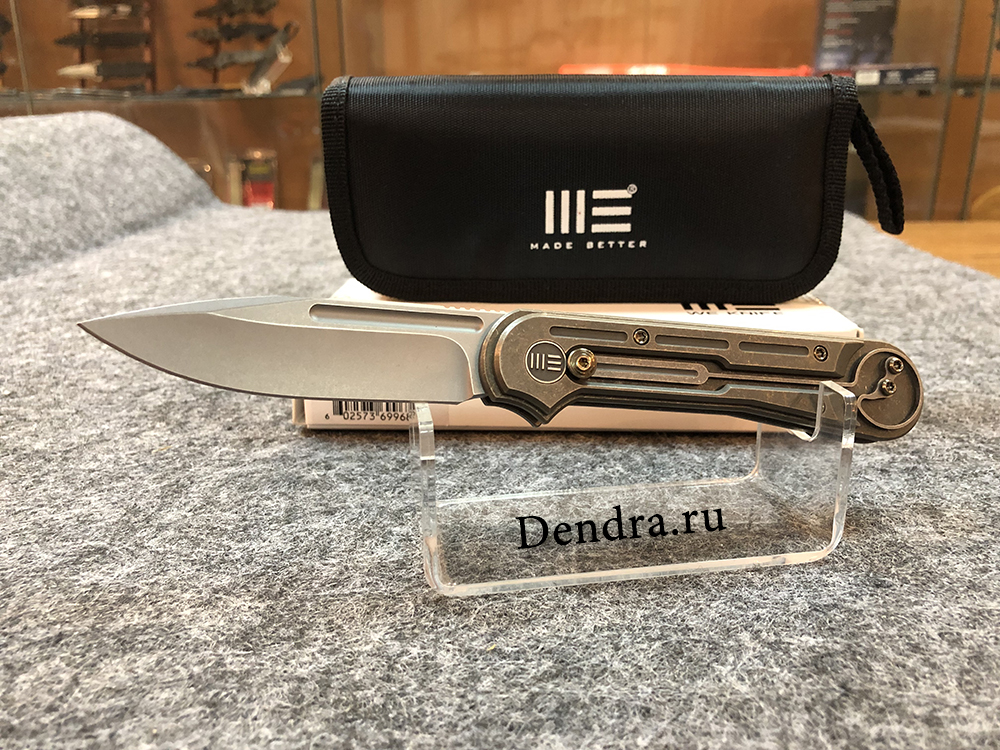 Нож складной DOUBLE HELIX 815B, цвет бронзовый, сталь CPM-S35VN, длина клинка 83,8 мм, рукоять титан