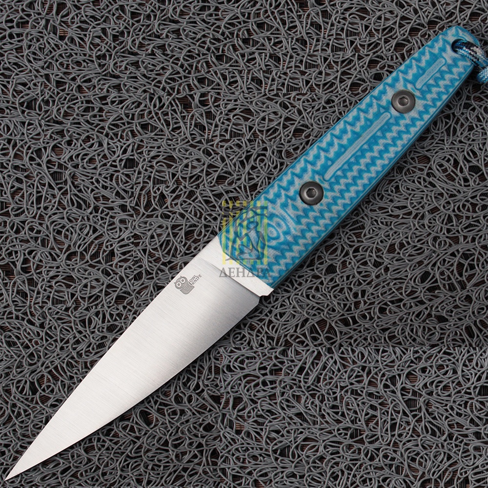 Нож OWL KNIFE TYTO сталь M390, Рукоять G10, ножны KYDEX, прямые спуски