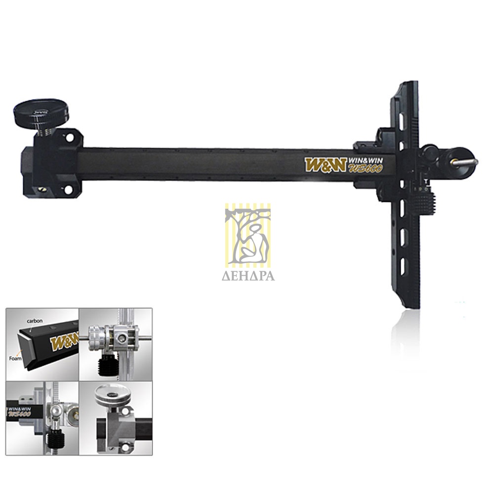 Прицел для лука WS600, карбон, правый, черный, шт