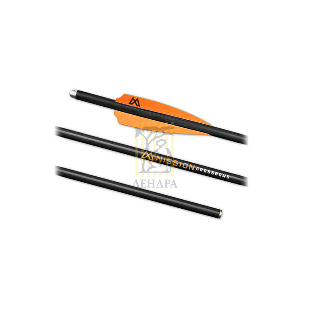 Стрелы для арбалета карбоновые, длина 19", вес 300 гран, наконечник 11/32, хвостовик полумесяц алюми