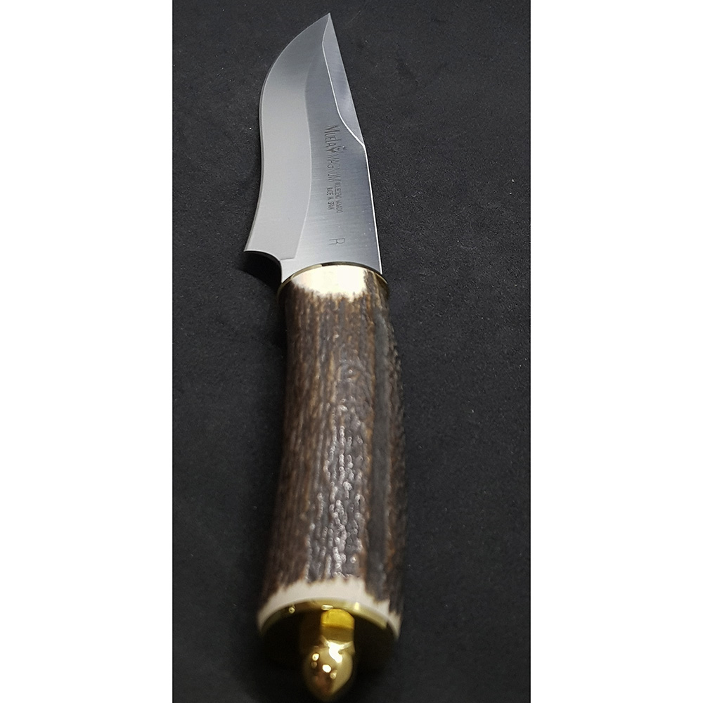 Нож "MAGNUM" с фикс клинком длиной 19 см, рукоять рог оленя, ножны кожа