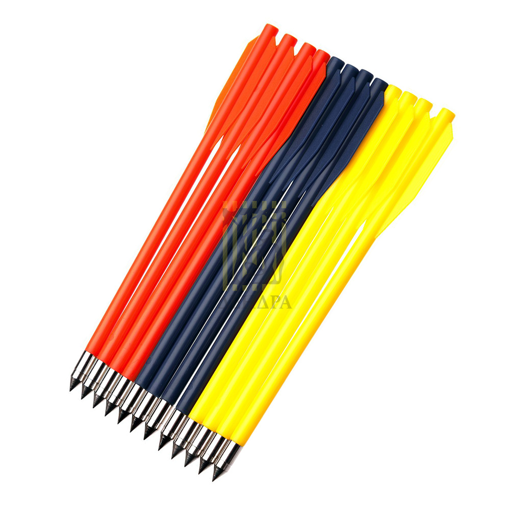 Стрелы пластиковые, 3 цвета, 12 шт в упаковке